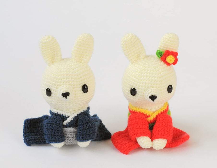 Hamanaka Japan Zodiac Amigurumi Kit Couple Rabbit H301-547