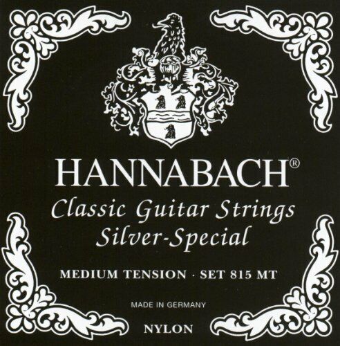 Hannabach Classical Guitar Strings Silver Special E815mt Black Set 652527 - Japan Figure