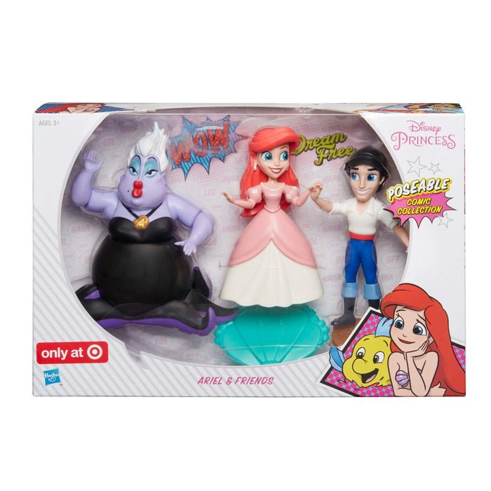 Hasbro Disney Princess Comic Collection Little Mermaid Ariel Prince Eric Ursula Figure