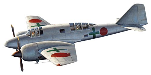 HASEGAWA 02185 Mitsubishi Ki46-II Type 100 Commandant Aufklärungsflugzeug Dinah Green Cross Bausatz im Maßstab 1:72