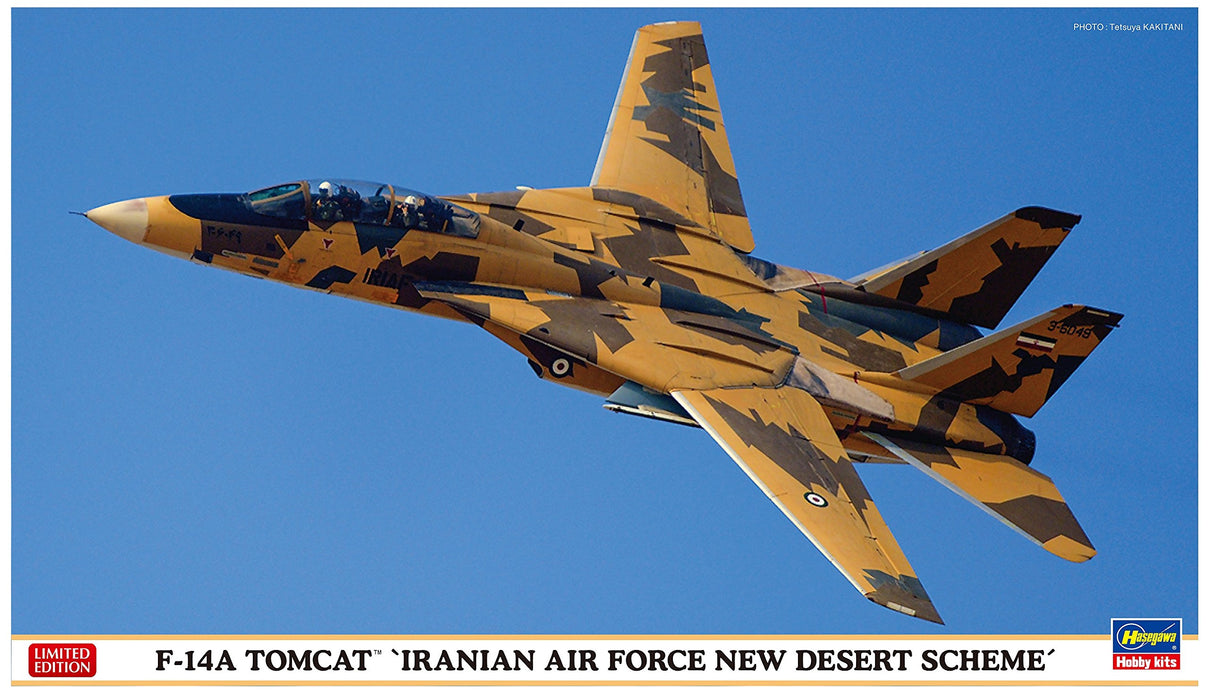 HASEGAWA 02242 F-14A Tomcat Iranian Air Force New Desert Scheme Bausatz im Maßstab 1/72