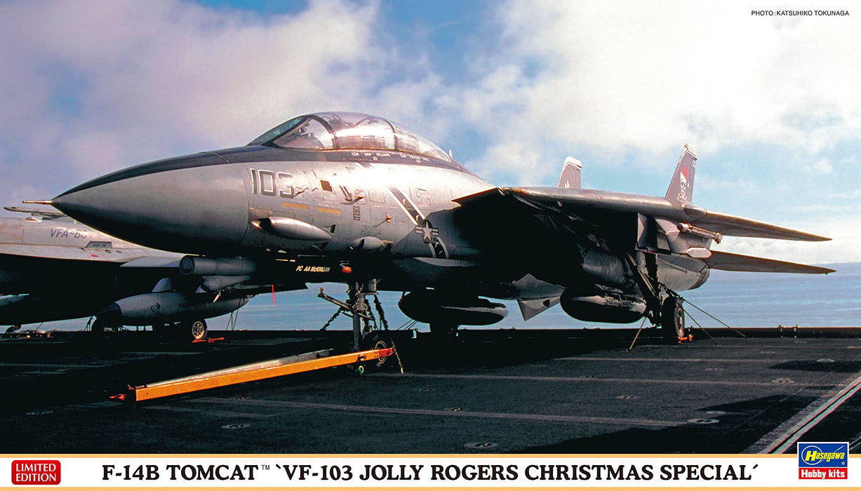 HASEGAWA 1/72 F-14B Tomcat Vf103 Jolly Rogers Christmas Special Plastic Model