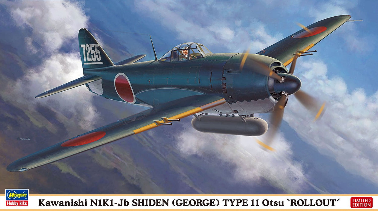 HASEGAWA 07449 Kawanishi N1K11-Jb Shiden George Type11 Otu Rollout