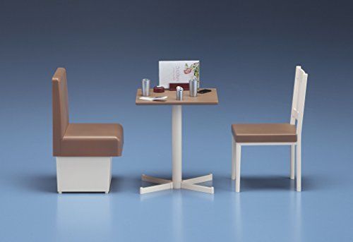 Kit de modèle de table et chaise de restaurant familial Hasegawa 1/12