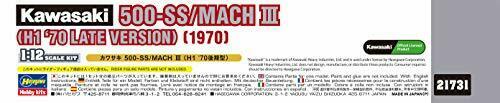 Hasegawa 1/12 Kawasaki 500-ss/mach Iii H1 '70 Late Version Plastic Model Kit