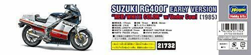 Kit Hasegawa 1/12 Suzuki Rg400 Gamma Early Ver. Couleur rouge/blanc avec capot inférieur