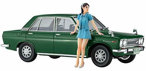 Hasegawa 1/24 Datsun Bluebird 1600sss W/60's Girls Figure Plastic Model - Japan Figure