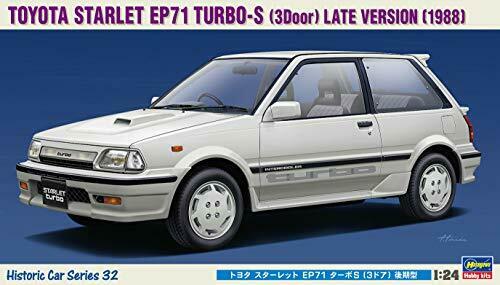 Hasegawa 1/24 Historic Car Series Toyota Starlet Ep71 Turbo S 3 Door Late Mode