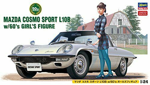 Hasegawa 1/24 Mazda Cosmo Sports L10b W/girls Figure Plastic Model Kit