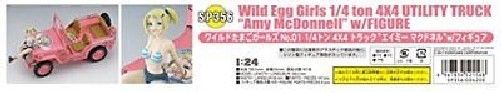 Hasegawa 1/24 Wild Egg Girls 1/4ton 4x4 Camion Amy Macdonnell Kit de modèle