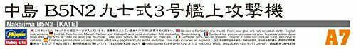 Hasegawa 1/72 Marine Japonaise Nakajima B5n2 Ninety-seven Expression Three Items