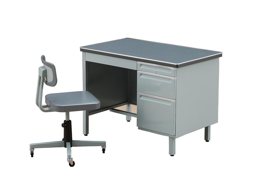 HASEGAWA 1/12 Office Desk & Chair Plastic Model
