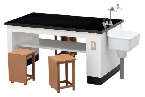 Hasegawa 1/12 Science Room Desk & Chair Model From Japan - Fa04