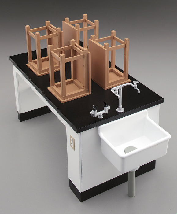 Hasegawa 1/12 Science Room Desk & Chair Model From Japan - Fa04