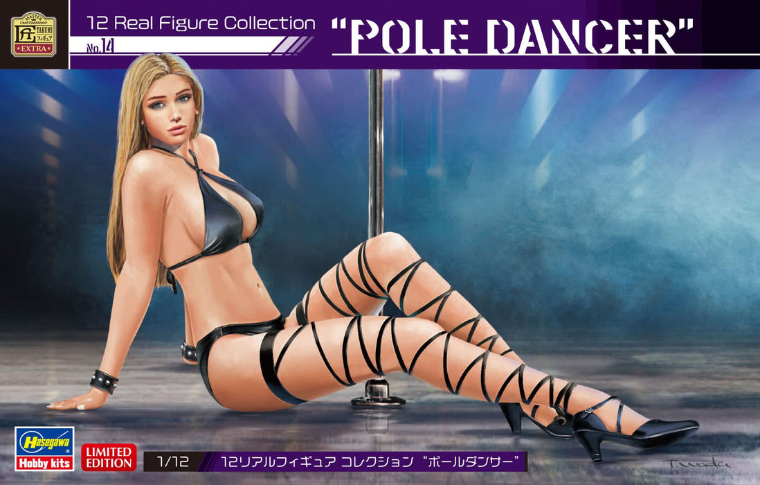 Hasegawa 12 Real Figure Collection No.14 Pole Dancer 1/12 Japanese Painted Scale Figure
