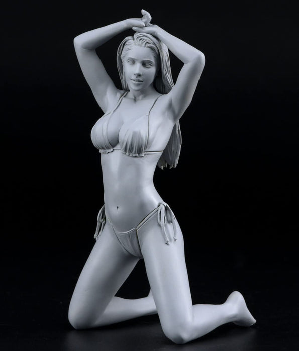 Hasegawa Sp535 1/12 Real Figure Collection No.21 Blonde Girl Vol.6 Unpainted Resin Kit Japanese Figure