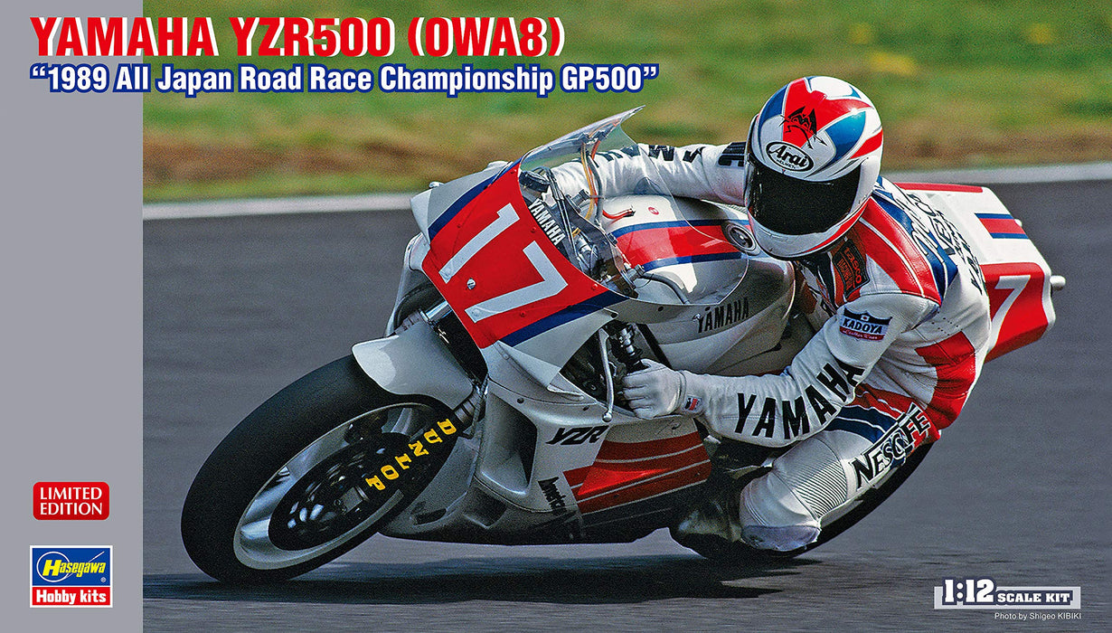 HASEGAWA 21718 Yamaha Yzr500 Owa8 '1989 All Japan Road Race Championship Gp500' 1/12 Scale Kit