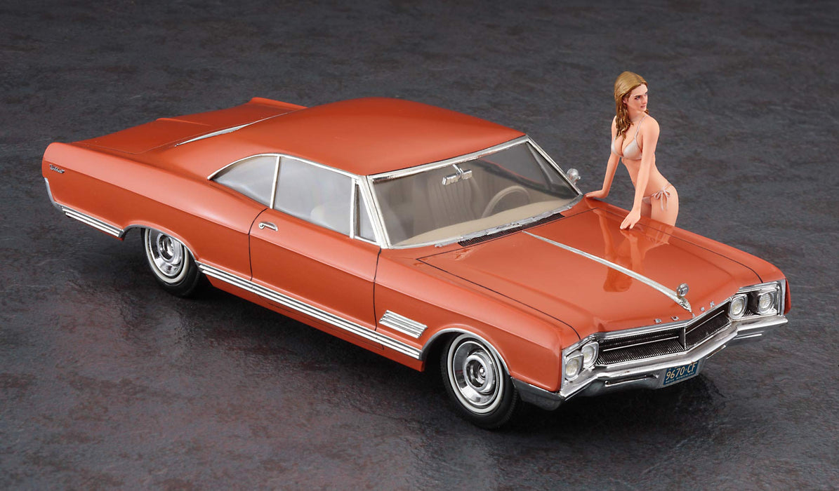 HASEGAWA Sp413 1966 American Coupe Type B W/Blonde Girls Figure 1/24 Scale Kit