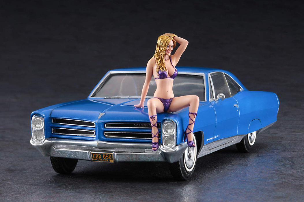 Hasegawa 1/72 1966 American Coupe Type P W/Blond Girl's Figure Plastic Model