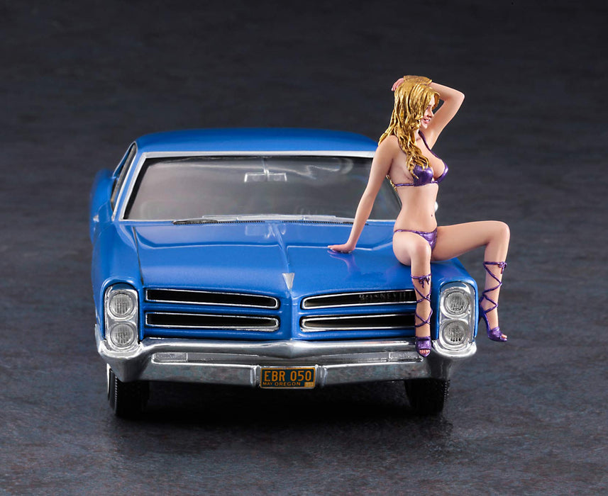 Hasegawa 1/72 1966 coupé américain Type PW/figurine de fille blonde modèle en plastique