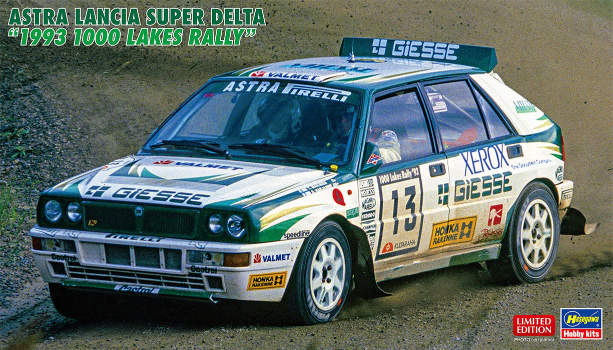 Hasegawa 1/24 Astra Lancia Super Delta 1993 1000 Lakes Rally Japanese Pre-Painted Car Model