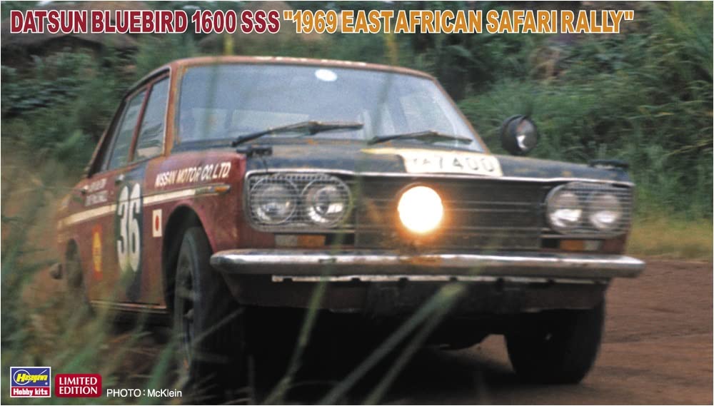 HASEGAWA 1/24 Datsun Bluebird 1600 Sss '1969 Safari Rally' Plastic Model