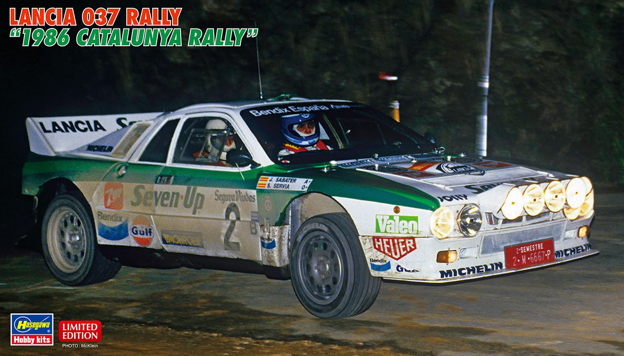 HASEGAWA 1/24 Lancia 037 Rally '1986 Catalunya Rally' Modèle en plastique
