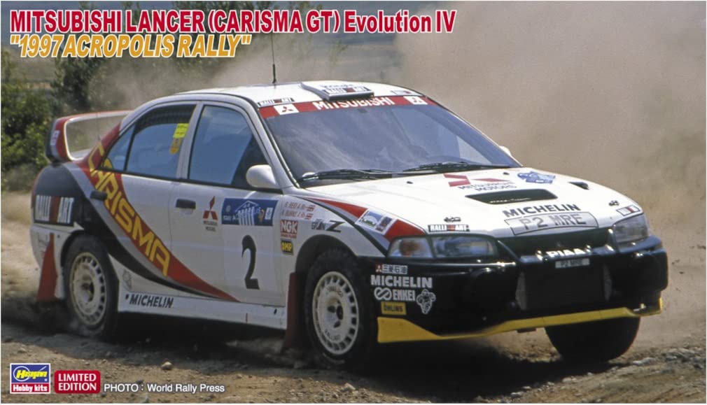 HASEGAWA 1/24 Mitsubishi Lancer Carisma Gt Evolution Iv '1997 Acropolis Rally' Plastic Model