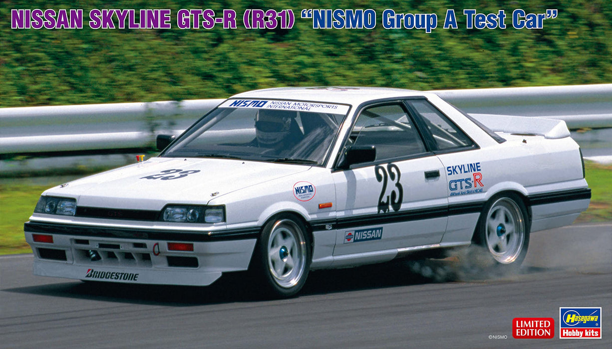 Hasegawa 1/24 Nissan Skyline Gts-R (R31) Nismo Groupe A Spécification Test Voiture Plastique Modèle 20549