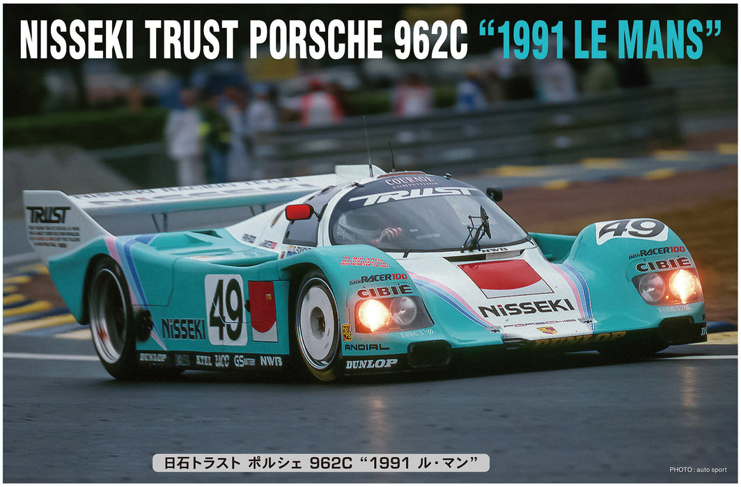 Hasegawa 20318 Nisseki Trust Porsche 962C 1991 Le Mans Rennwagen im Maßstab 1/24
