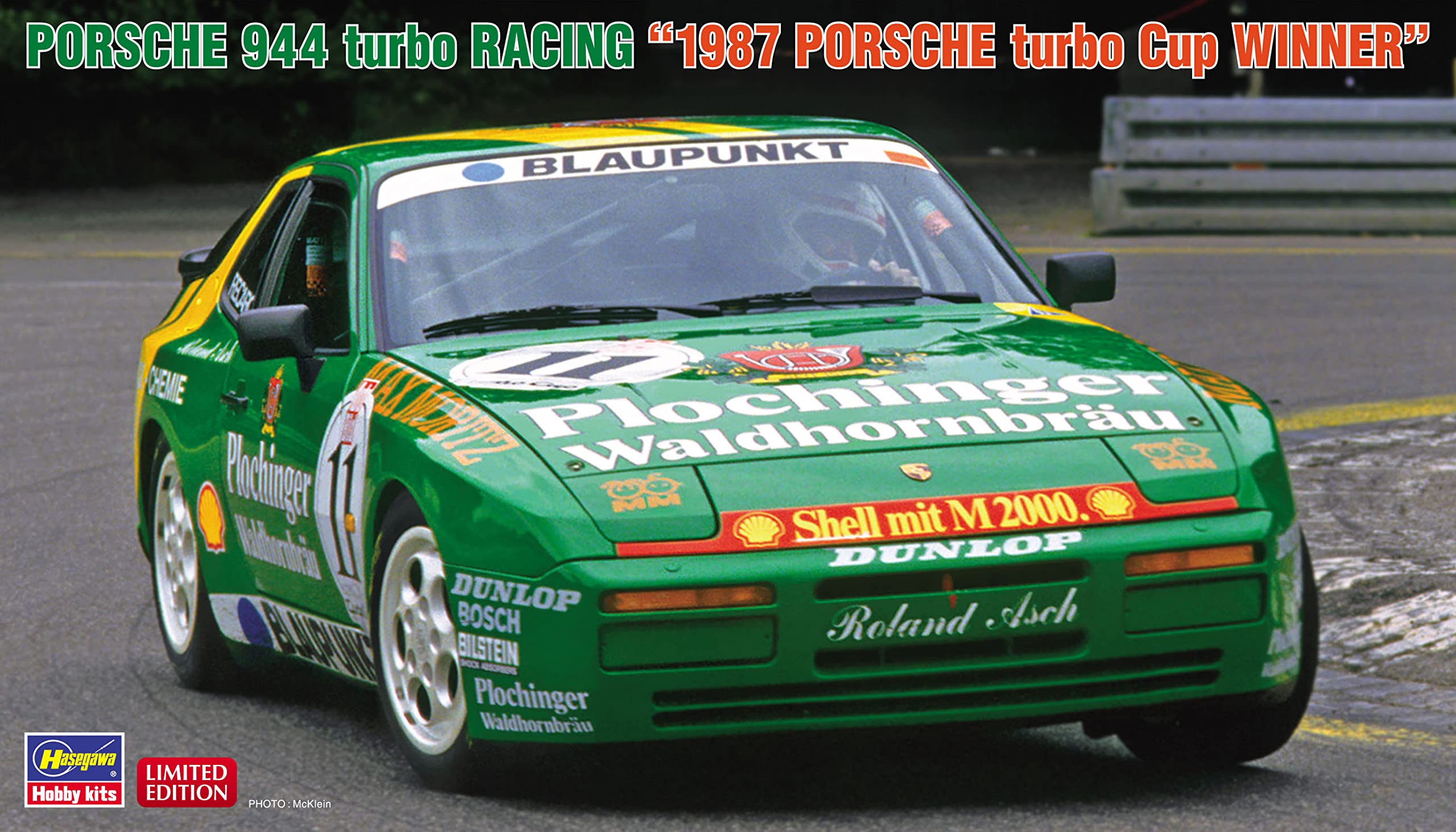 HASEGAWA 1/24 Porsche 944 Turbo Racing '1987 Porsche Turbo Cup Winner'  Plastic Model