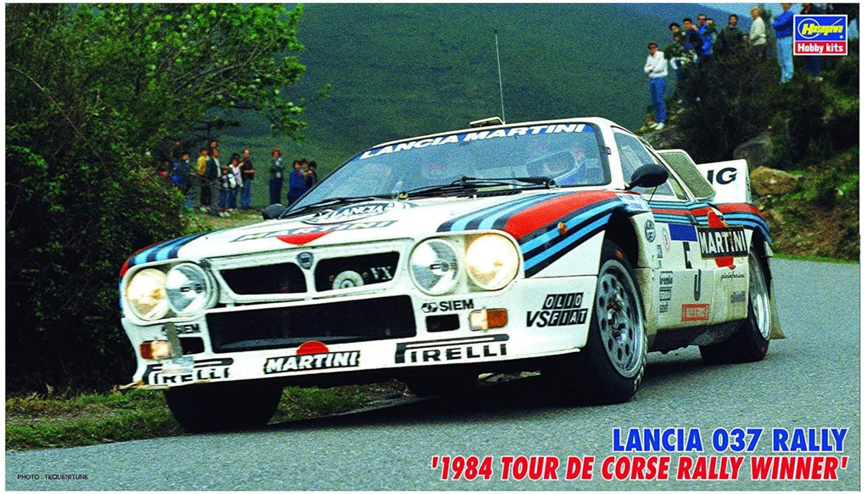 HASEGAWA 1/24 Lancia 037 Rally '1984 Tour De Corse Rally Winner' Plastikmodell