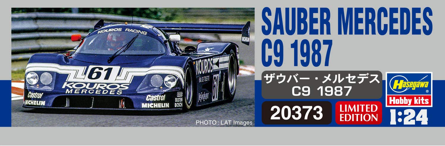 Hasegawa 20373 Sauber Mercedes C9 1987 Maßstab 1/24 Bausatz