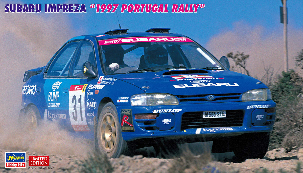 HASEGAWA 1/24 Subaru Impreza '1997 Portugal Rally' Modèle en plastique