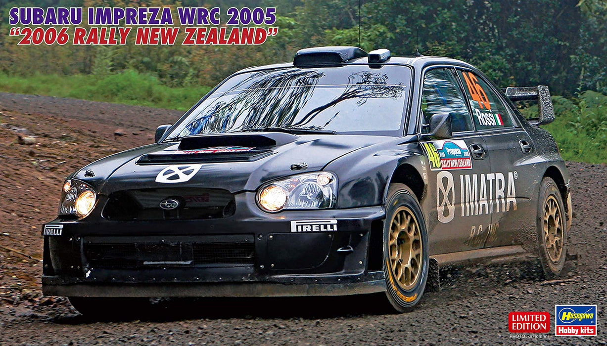 Hasegawa 1/24 Subaru Impreza Wrc 2005 2006 Rally New Zealand Plastic Model Kit