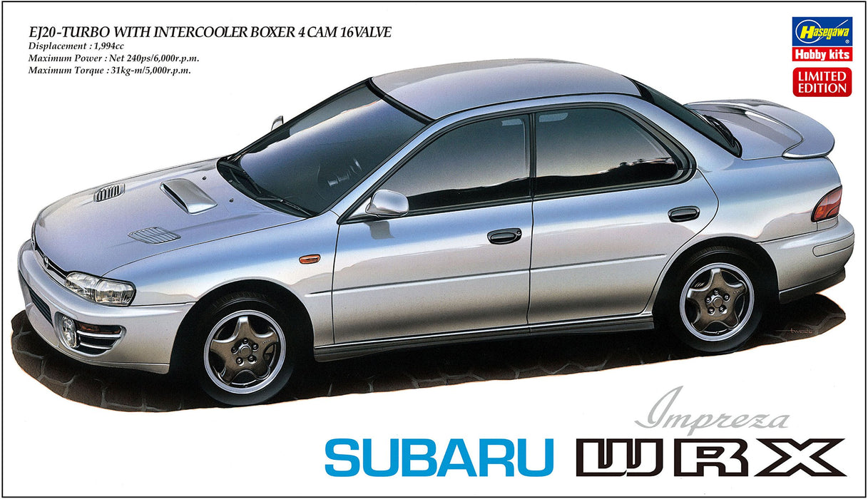 Hasegawa 20333 Subaru Impreza Wrx 1/24 Japanischer Maßstab Auto Spielzeug Plastikmodellbausatz
