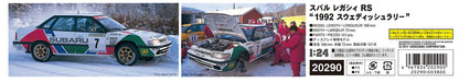 HASEGAWA 20290 Subaru Legacy Rs 1992 Swedish Rally 1/24 Scale Kit- Japan Figure Store - #1 Bring To You The Best Japanese Goods