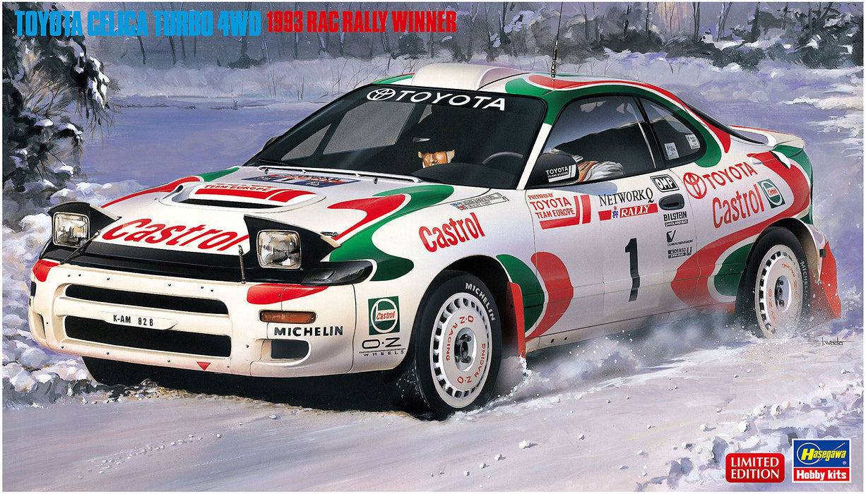 HASEGAWA 20358 Toyota Celica Turbo 4WD '1993 Rac Rally Winner' Bausatz im Maßstab 1:24