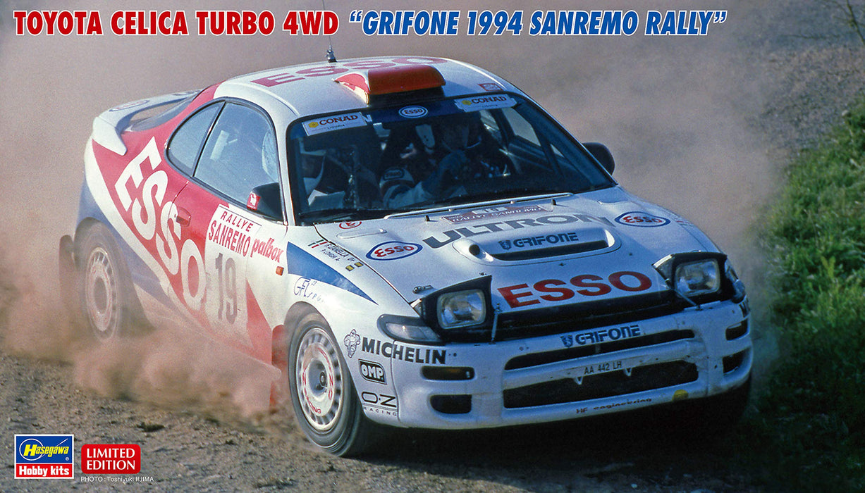 HASEGAWA 1/24 Toyota Celica Turbo 4Wd Grifone 1994 Sanremo Rally Modèle en plastique