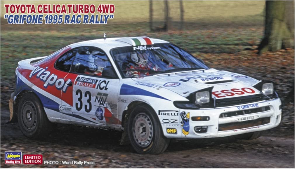 HASEGAWA 1/24 Toyota Celica Turbo 4Wd Grifone 1995 Rac Rally Plastic Model