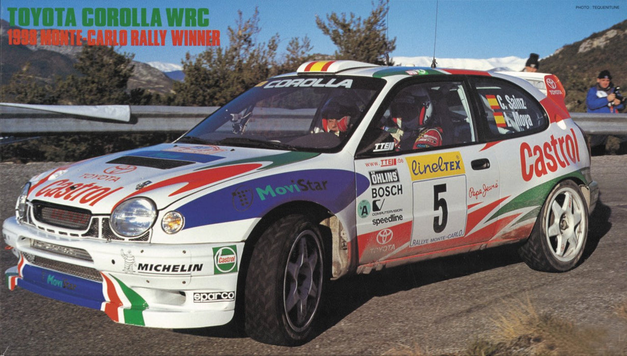 Hasegawa 20266 Toyota Corolla Wrc 1998 Vainqueur du Rallye de Monte-Carlo Voiture de course à l'échelle 1/24