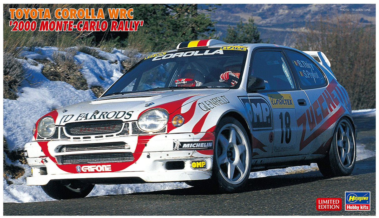 HASEGAWA 20396 Toyota Corolla Wrc '2000 Monte-Carlo Rally' 1/24 Scale Kit