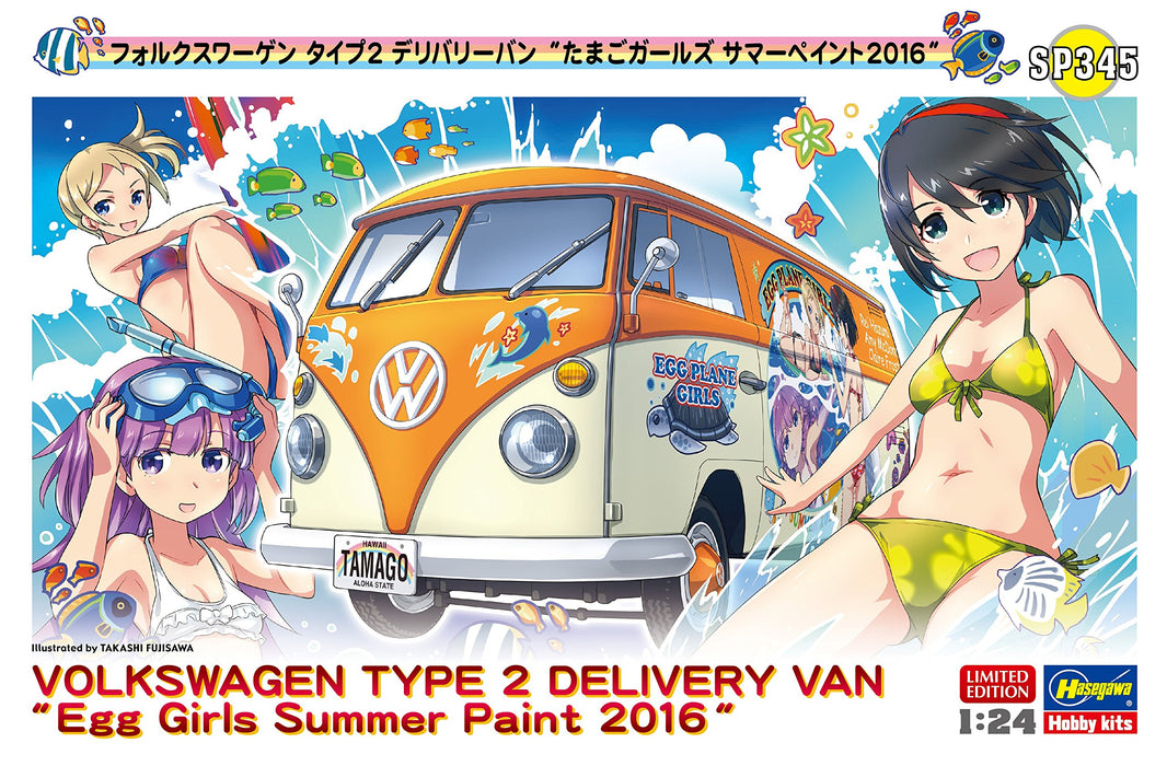 Hasegawa 1/24 Volkswagen Type 2 Delivery Van Egg Girls Summer Paint 2016 Plastic Model Sp345