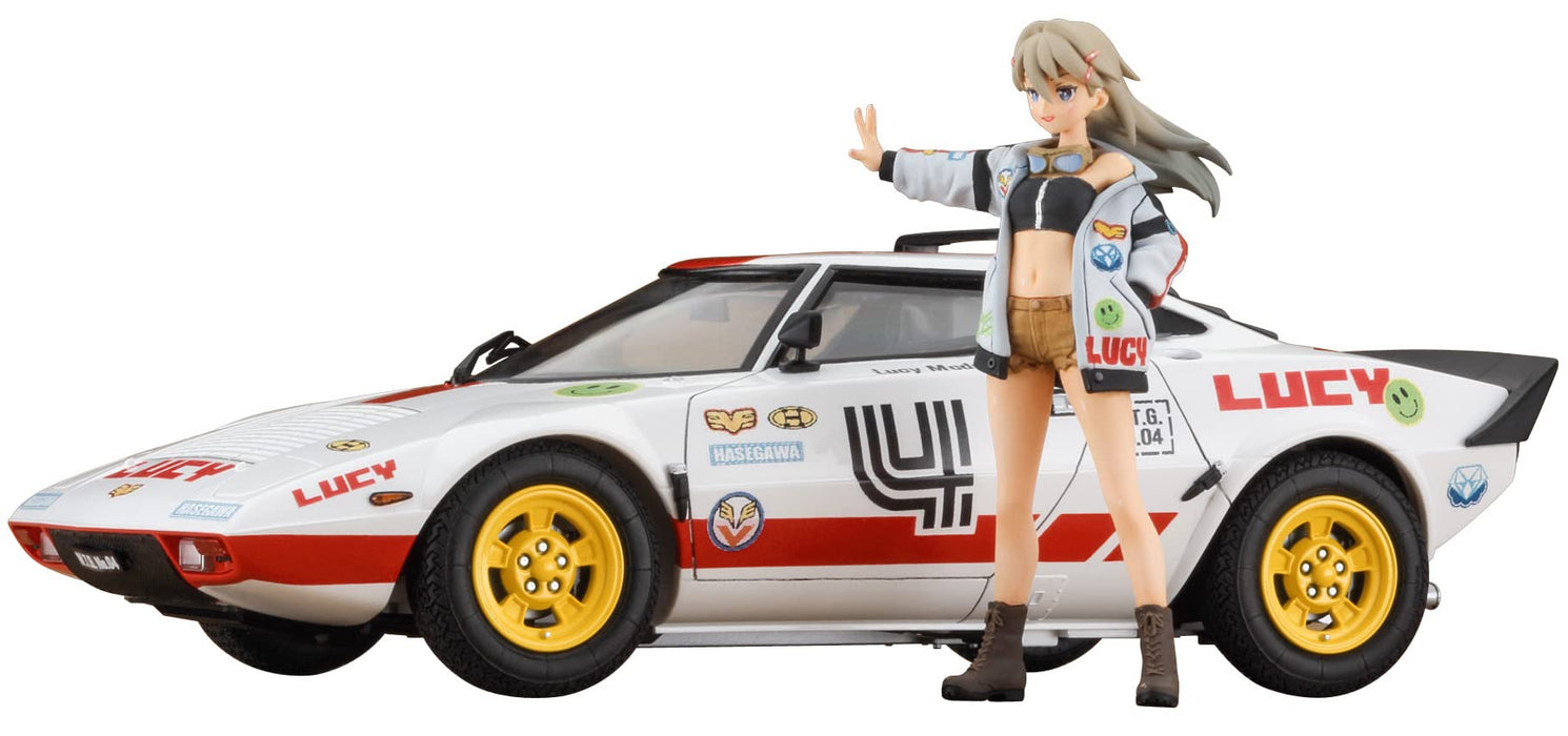 Hasegawa 1/24 Wild Egg Girls No.04 Lancia Stratos Lucy Mcdonnell avec figurine en plastique modèle Sp528