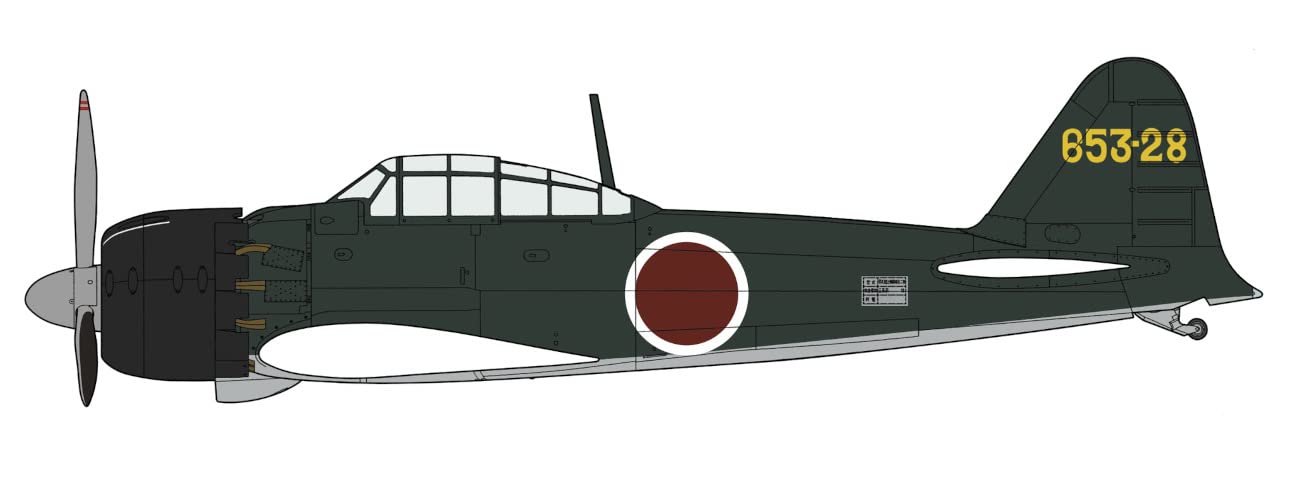 Hasegawa 1/32 Japanese Navy Mitsubishi A6M5B Zero Fighter Type 52 Otsu 653 Air Corps Plastic Model 08259