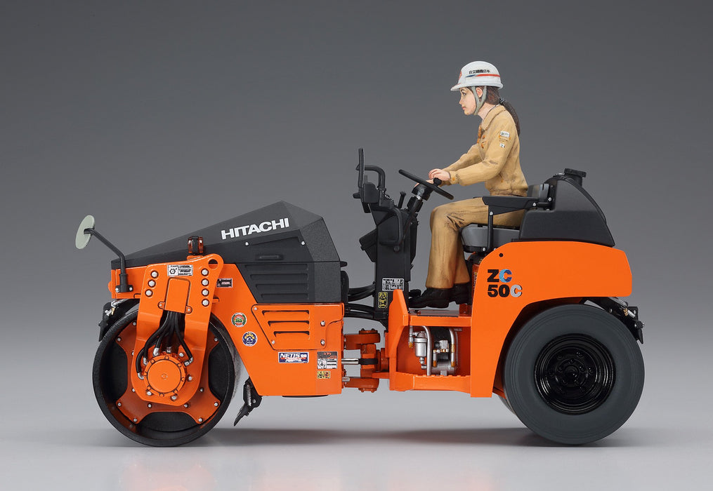 Hasegawa 1/35 Hitachi Construction Machinery Vibratory Combined Roller Zc50C-5 Plastic Model Kit