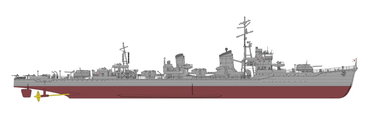 Hasegawa 1/350 japonais marine cou-de-pied destroyer Hamafu Tenichi opération Super détail plastique modèle 40108