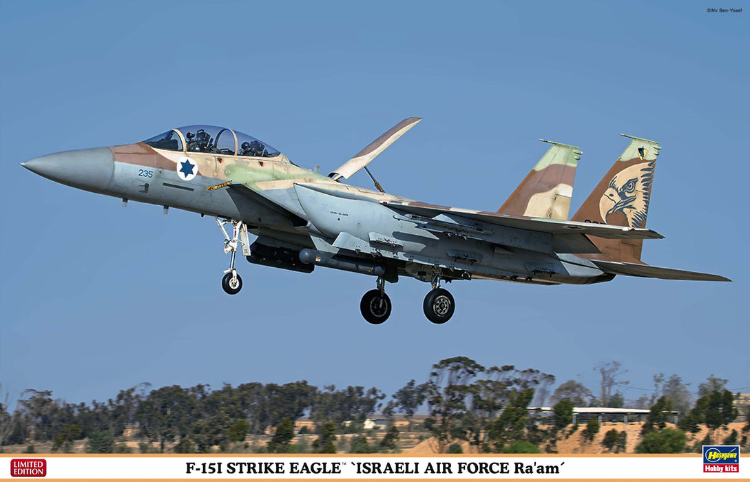 HASEGAWA 07353 F-15I Strike Eagle Israelische Luftwaffe Ra'Am Bausatz im Maßstab 1:48