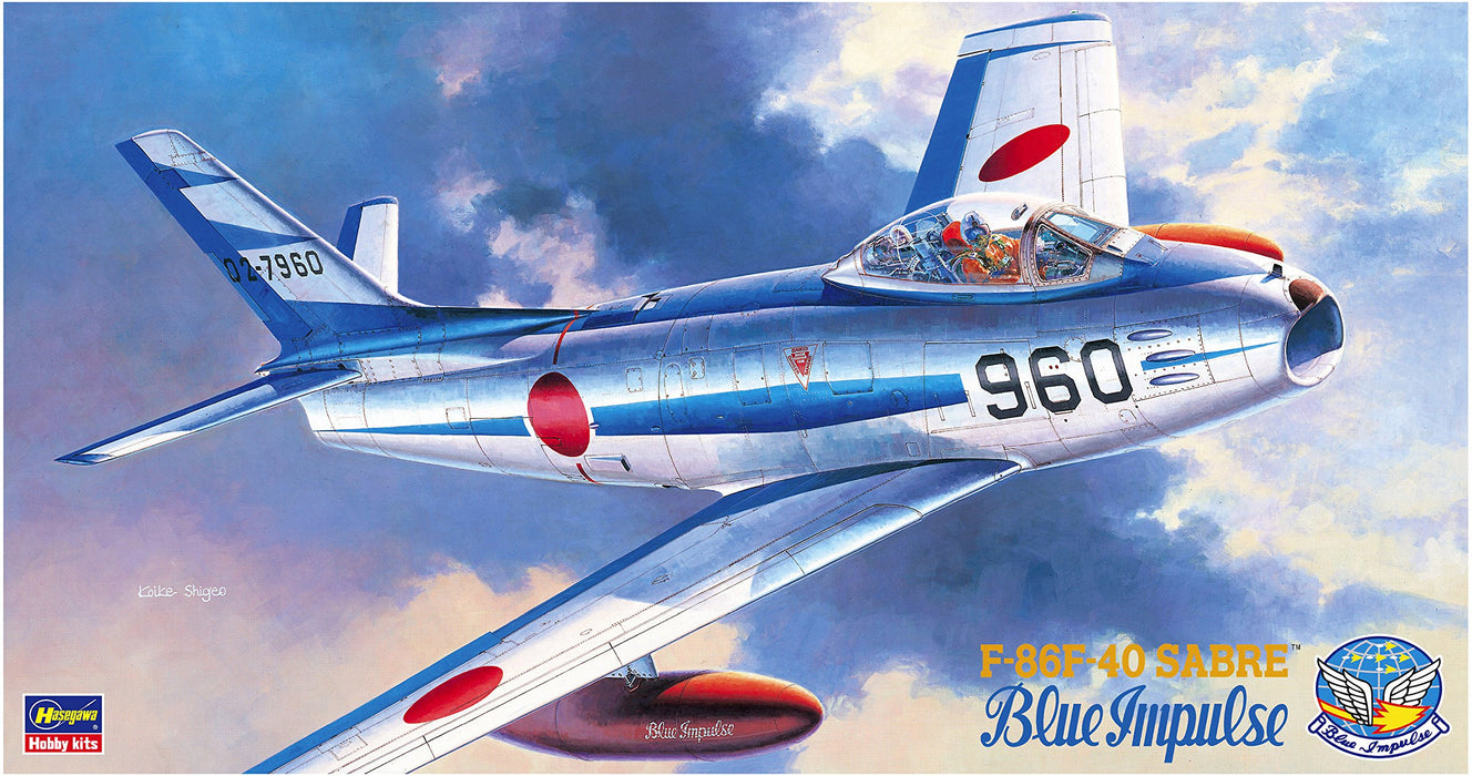 HASEGAWA Pt15 F-86F-40 Sabre Blue Impulse Bausatz im Maßstab 1:48