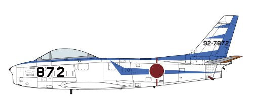 HASEGAWA - 07381 F-86F-40 Sabre Blue Impulse Early Scheme Bausatz im Maßstab 1:48